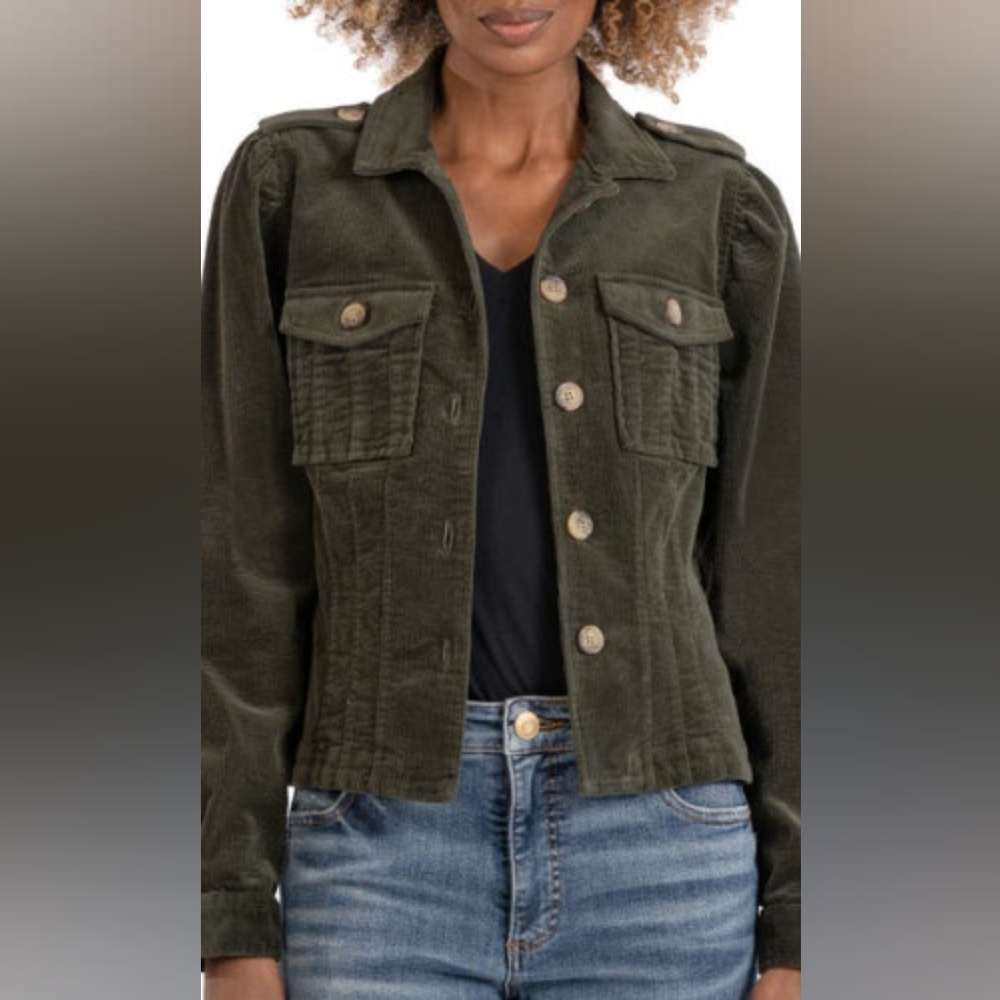 Kut from the Kloth Green Utility Jacket